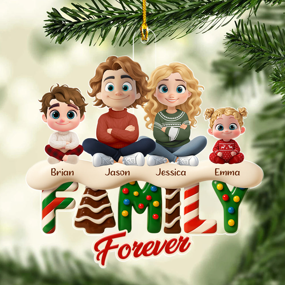 Always One Heart - Personalized Custom Acrylic Ornament