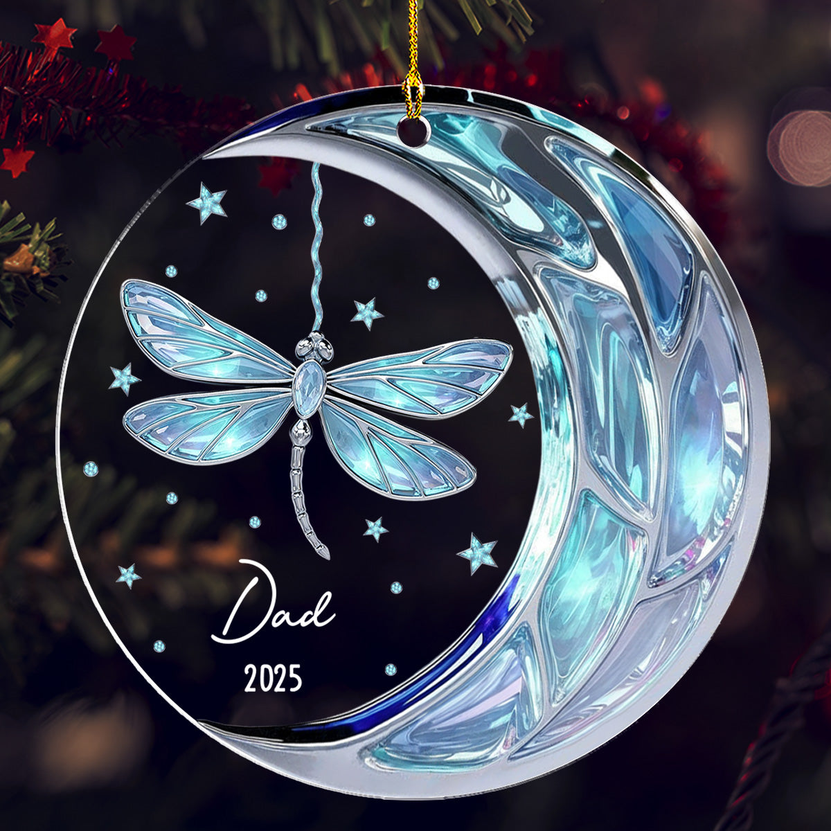 Miss You Mom And Dad - Personalized Custom Acrylic Ornament