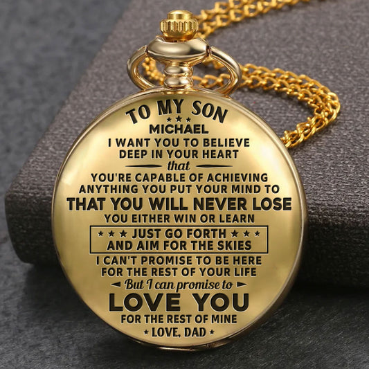 Just Go Forth And Aim For The Skies - Personalized Custom Pocket Watch