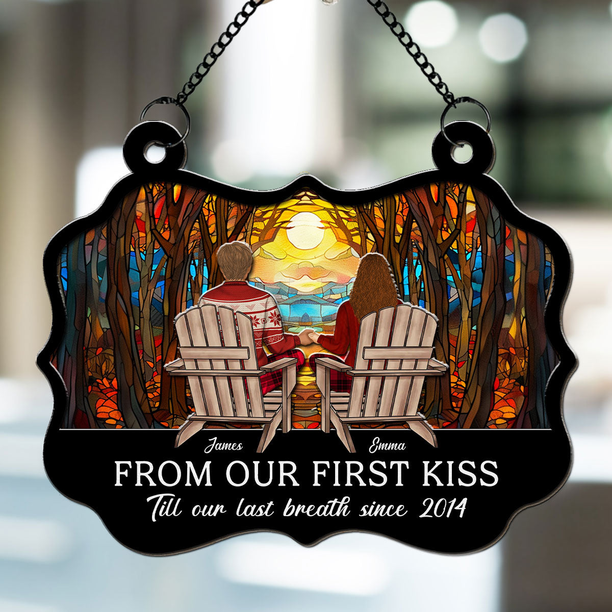Till Our Last Breath - Personalized Custom Suncatcher