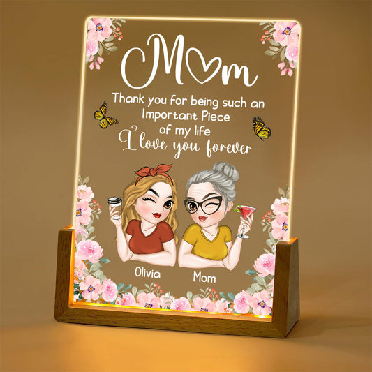 Important Piece - Personalized Custom Plaque With Walnut Base