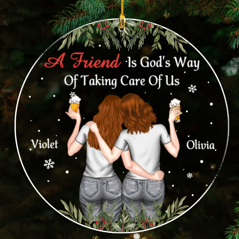 Taking Care Of Us - Personalized Custom Acrylic Ornament