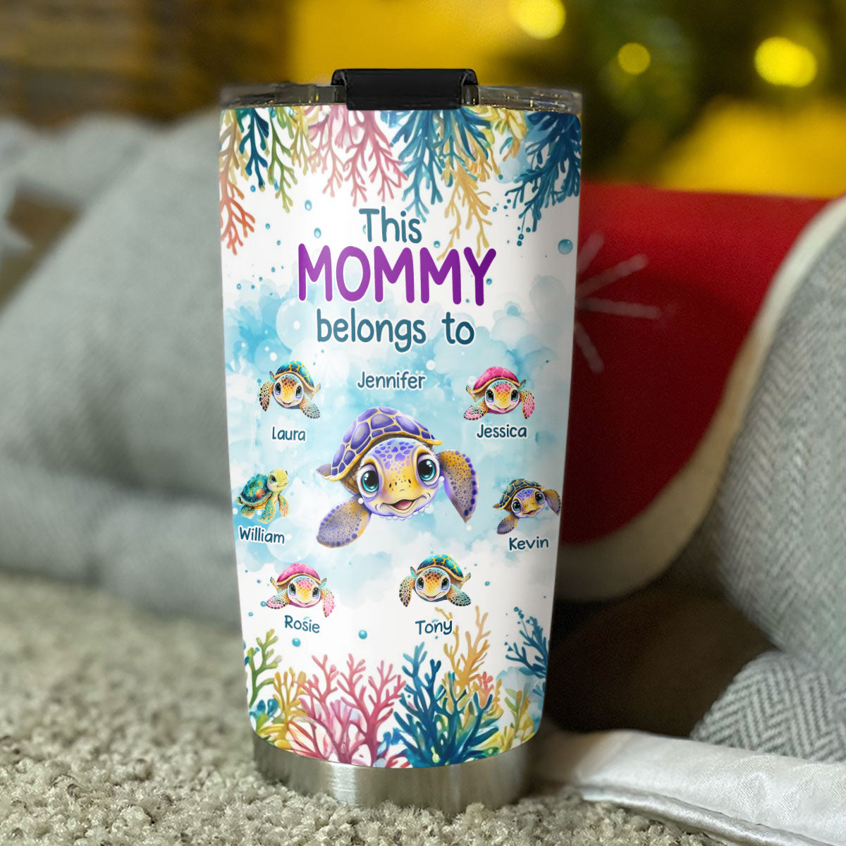 This Grandma Belongs To Turtle Summer - Personalized Custom Tumbler