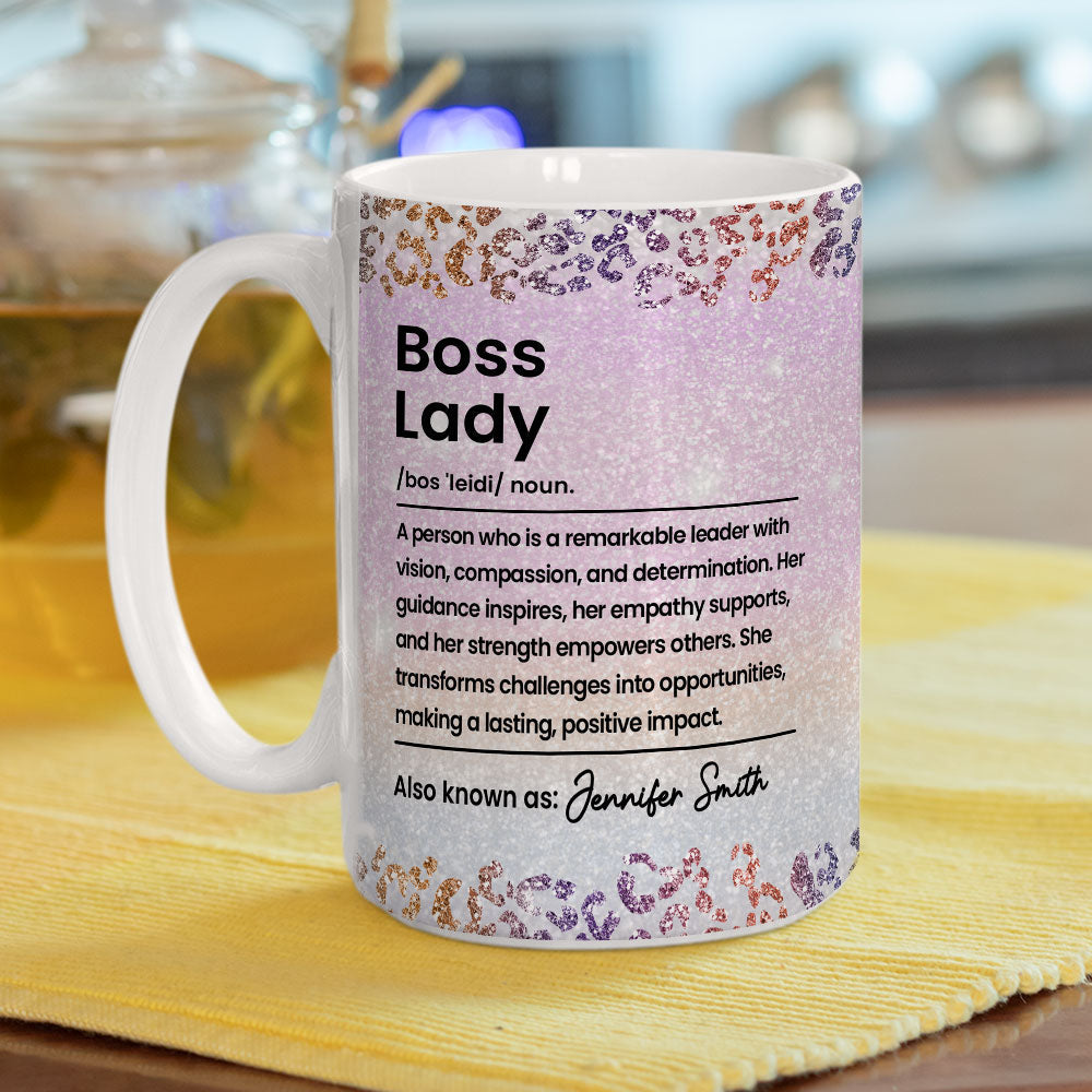 Boss Lady 2 - Personalized Custom Coffee Mug