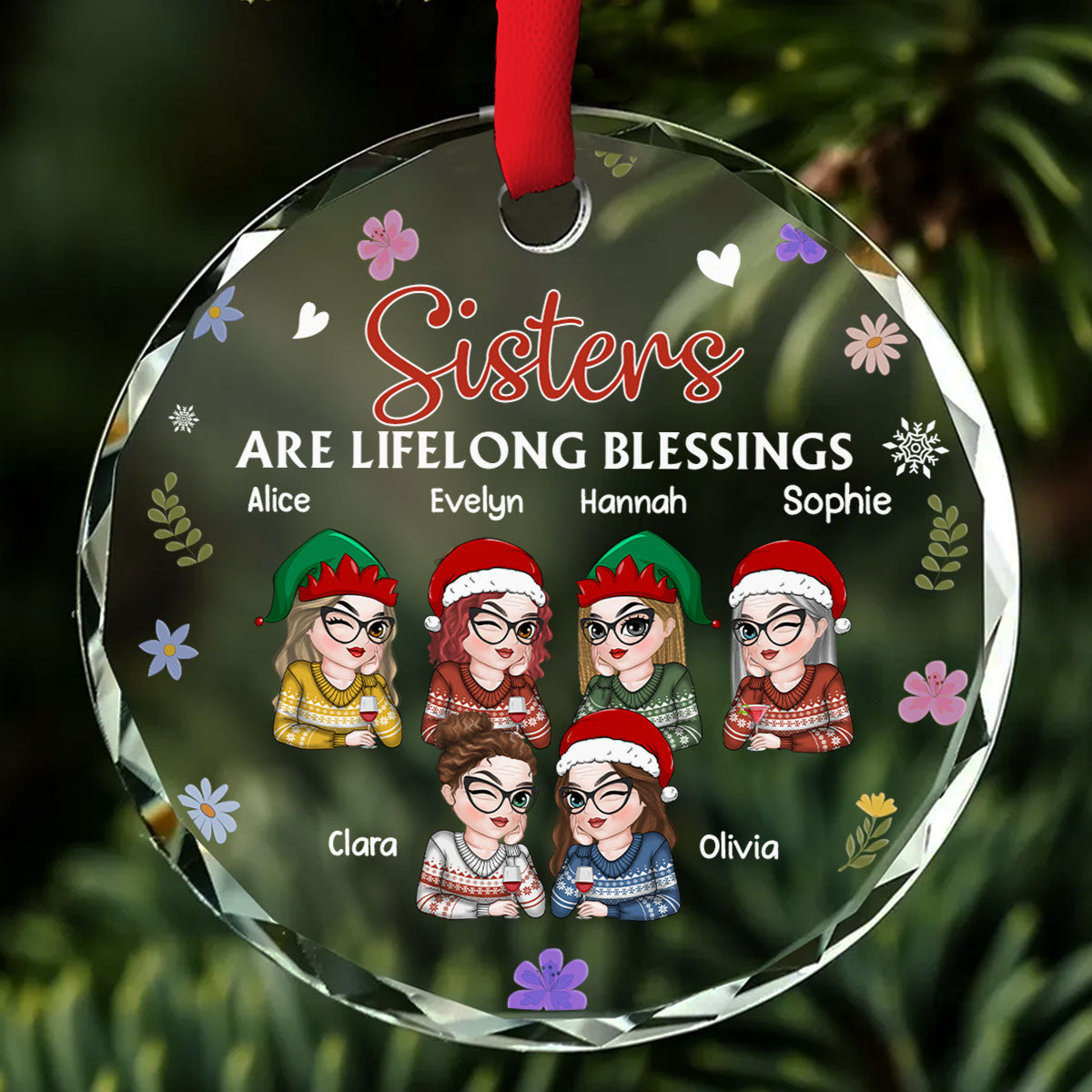 Lifelong Blessing - Personalized Custom Glass Ornament