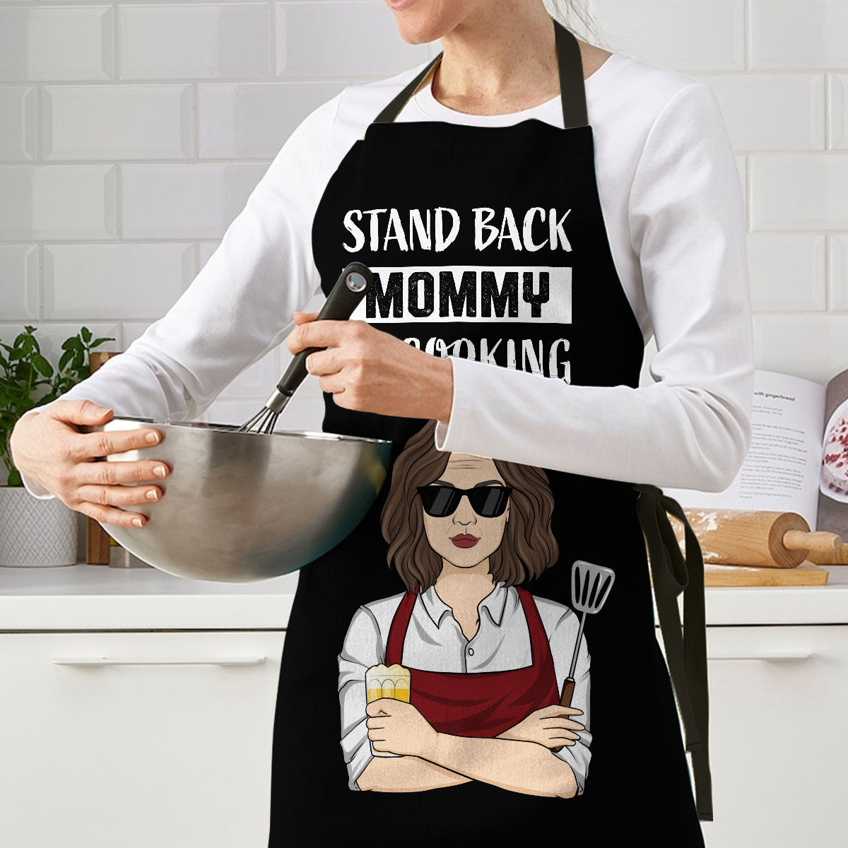 Mommy Is Cooking Step Away - Personalized Custom Apron