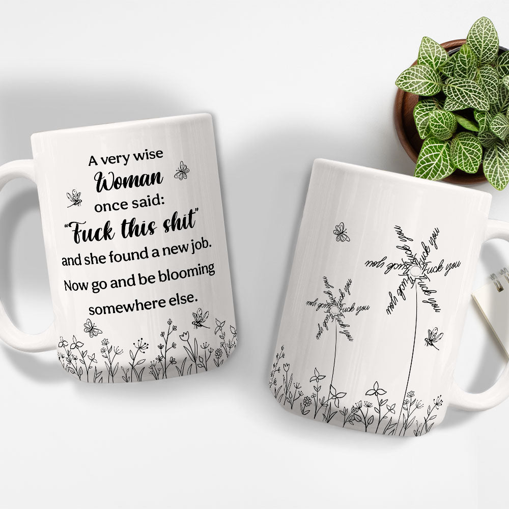 New Job But Same Hidden Sass - Personalized Custom Coffee Mug