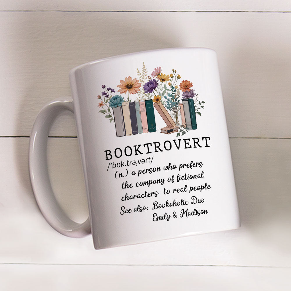 Booktrovert Person  - Personalized Custom Coffee Mug
