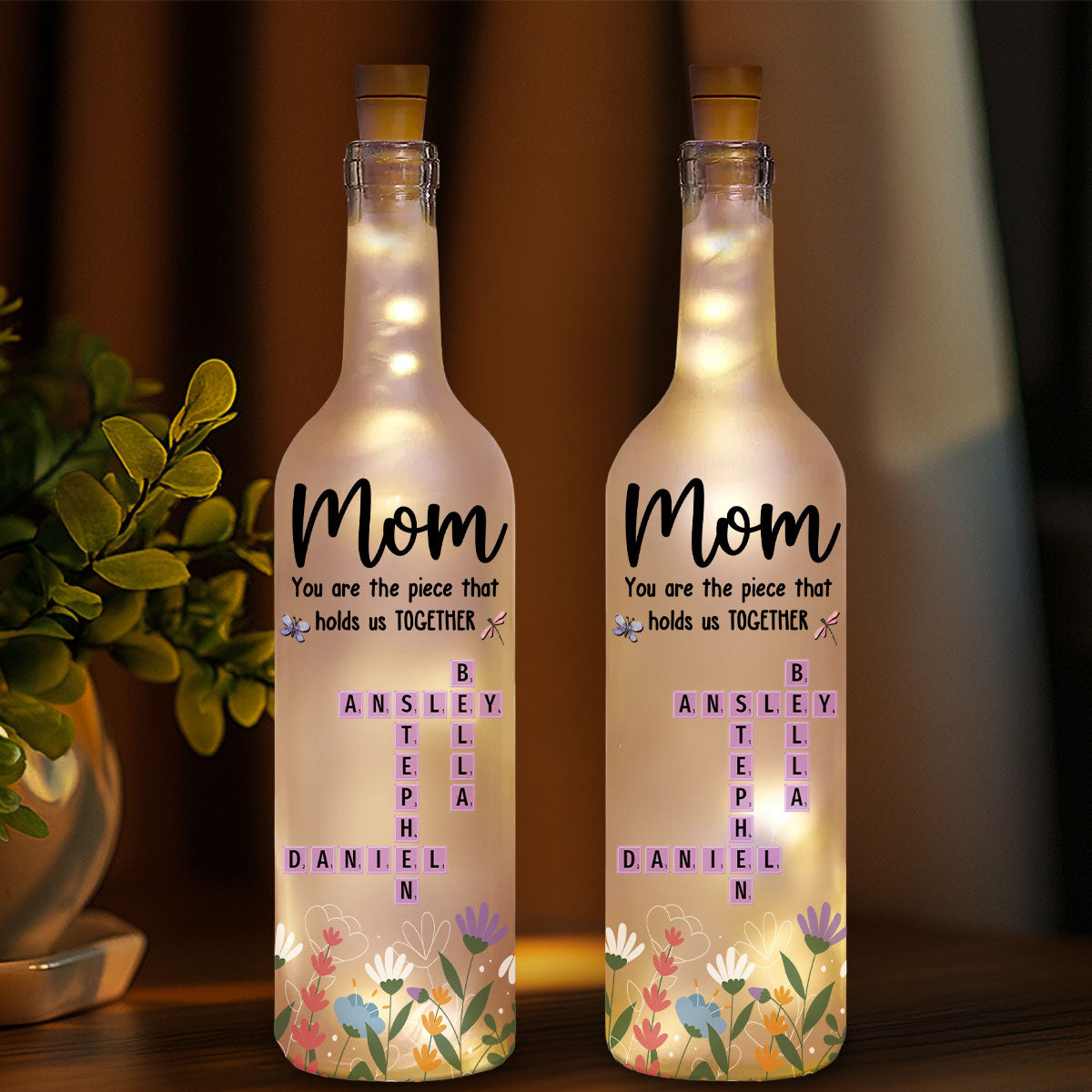 Hold Us Together - Personalized Custom Bottle Lamp