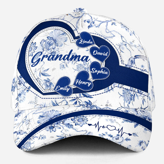 Love Being Grandma Toile - Personalized Classic Cap