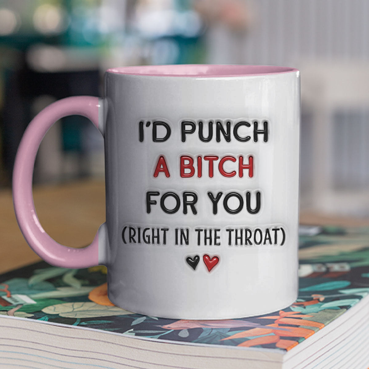 Best Besties - Personalized Custom 3D Inflated Effect Accent Mug