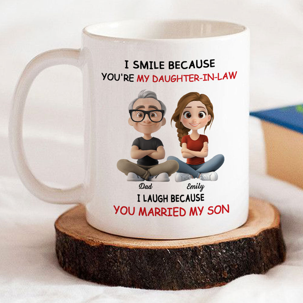My Daughter In Law - Personalized Custom Coffee Mug