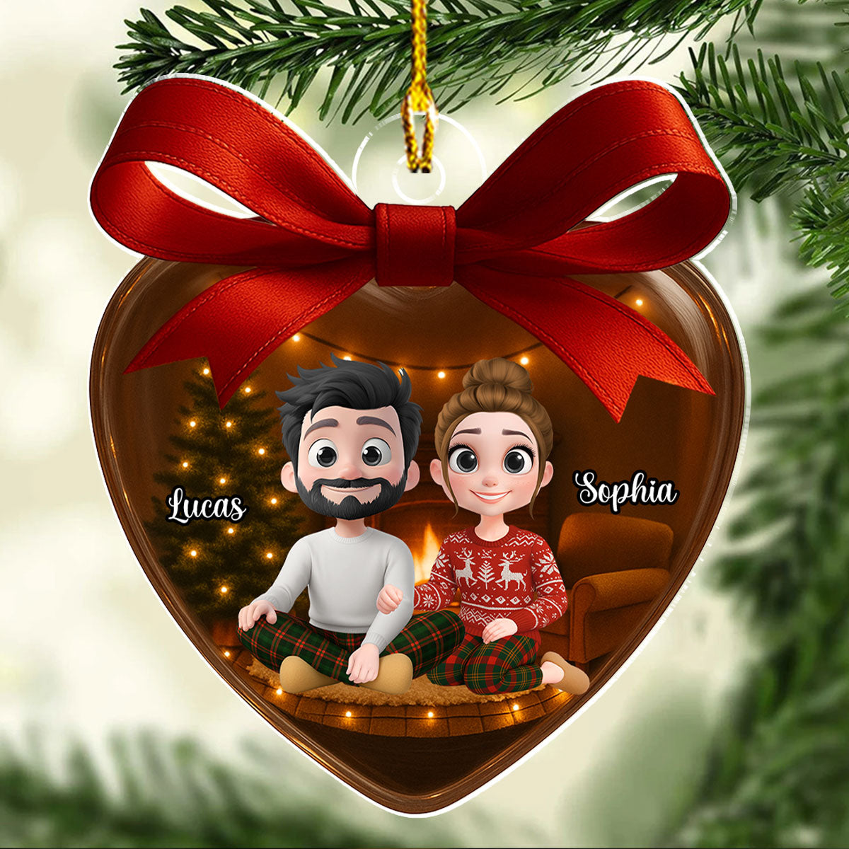 Love You Forever Version 2 - Personalized Custom Acrylic Ornament