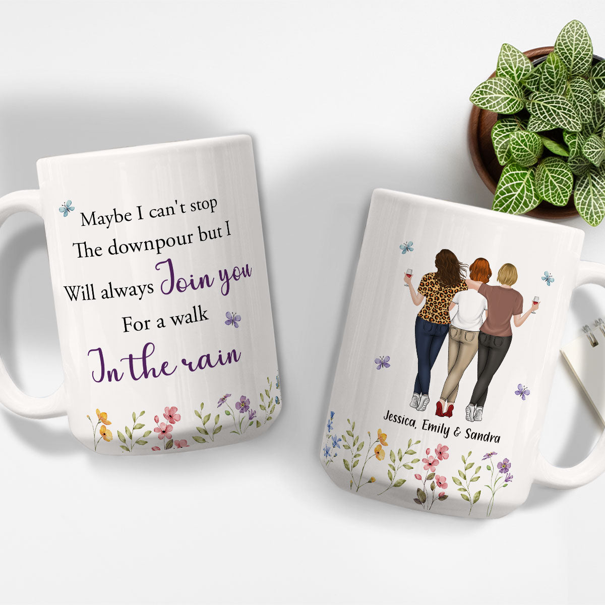 Join You For A Walk - Personalized Custom Coffee Mug