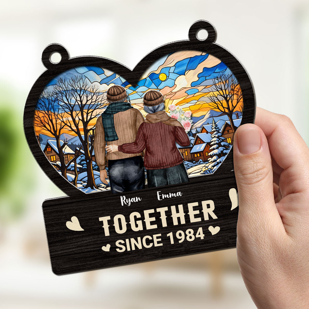 Together Love - Personalized Custom Suncatcher