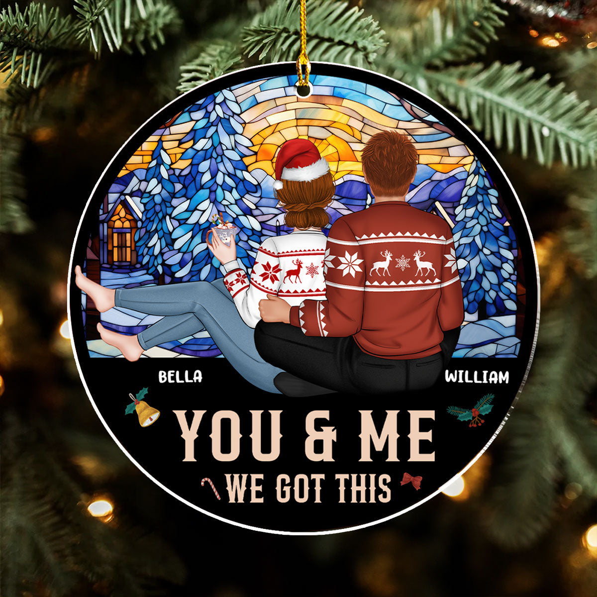 Me And You - Personalized Custom Acrylic Ornament