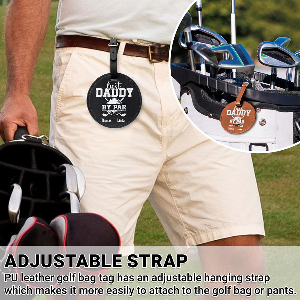 Best Dad By Par - Personalized Custom Golf Tee Bag