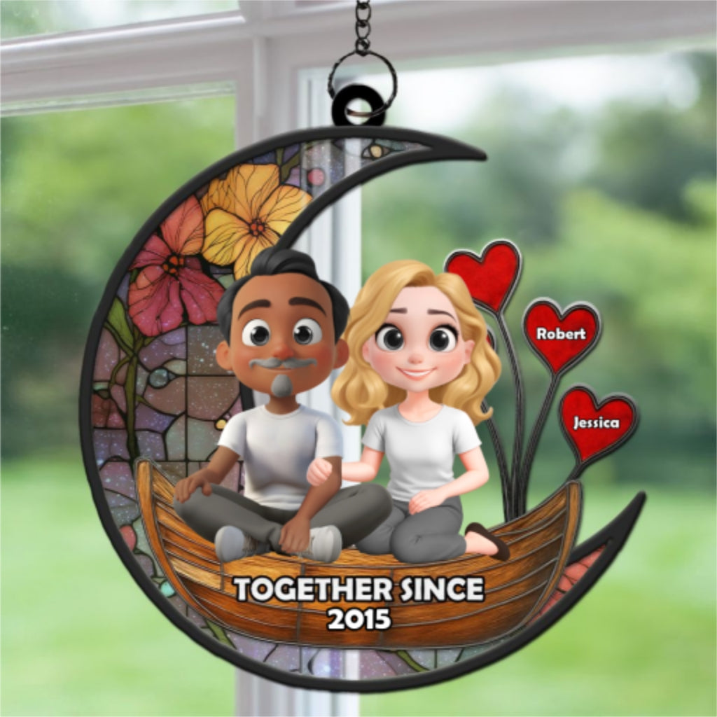 You And Me Forever Suncatcher - Personalized Custom Suncatcher