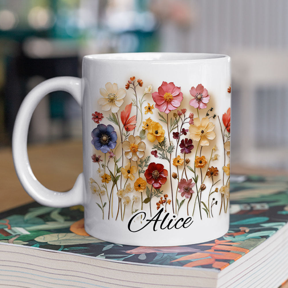 Flower Girl - Personalized Custom Coffee Mug