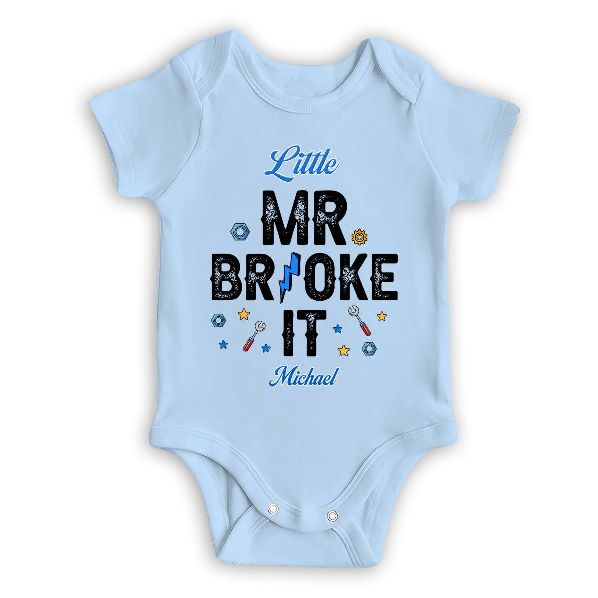 Mr Fix It And Little Broke It - Personalized Custom T-shirt And Onesie