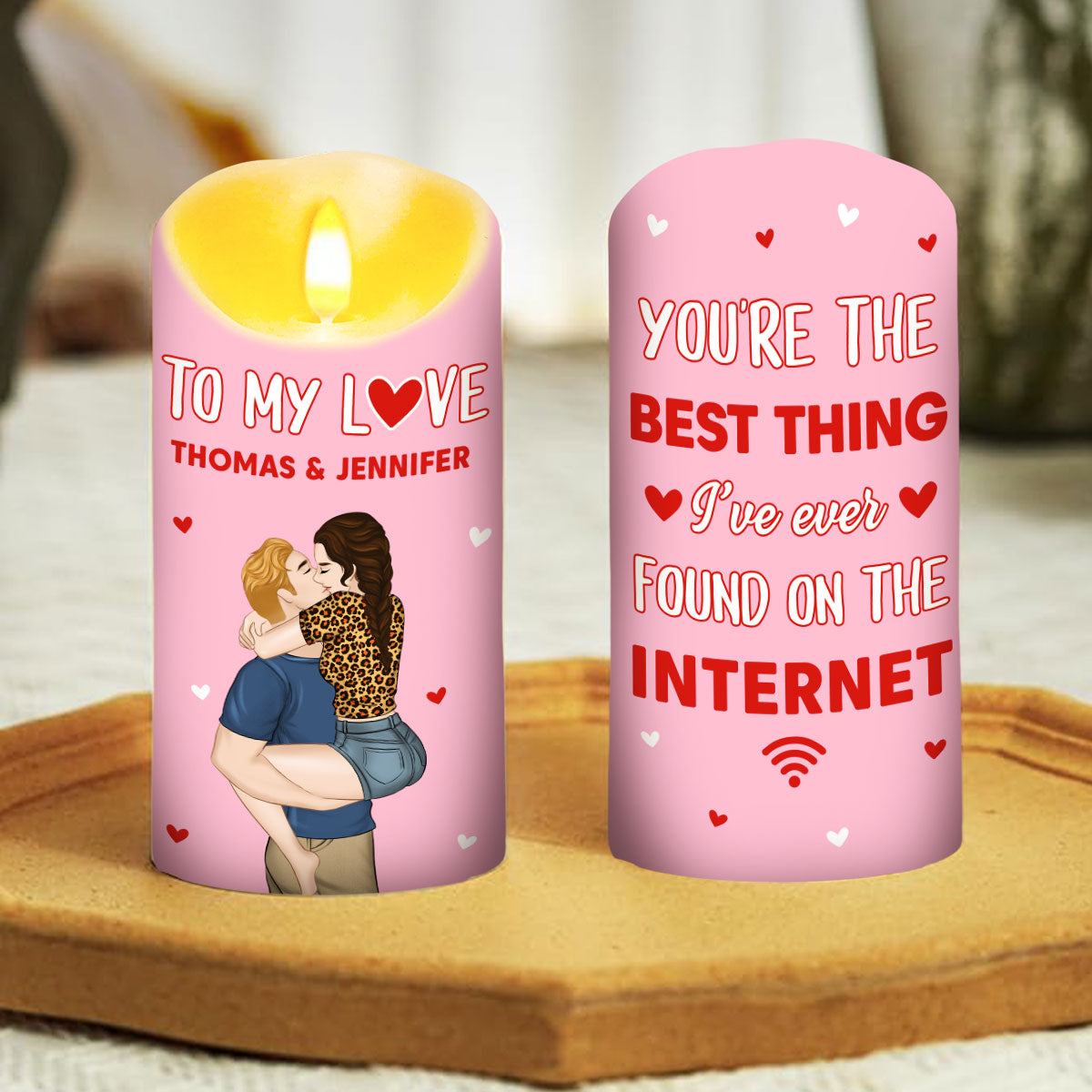 The Best Thing On The Internet - Personalized Custom LED Candle