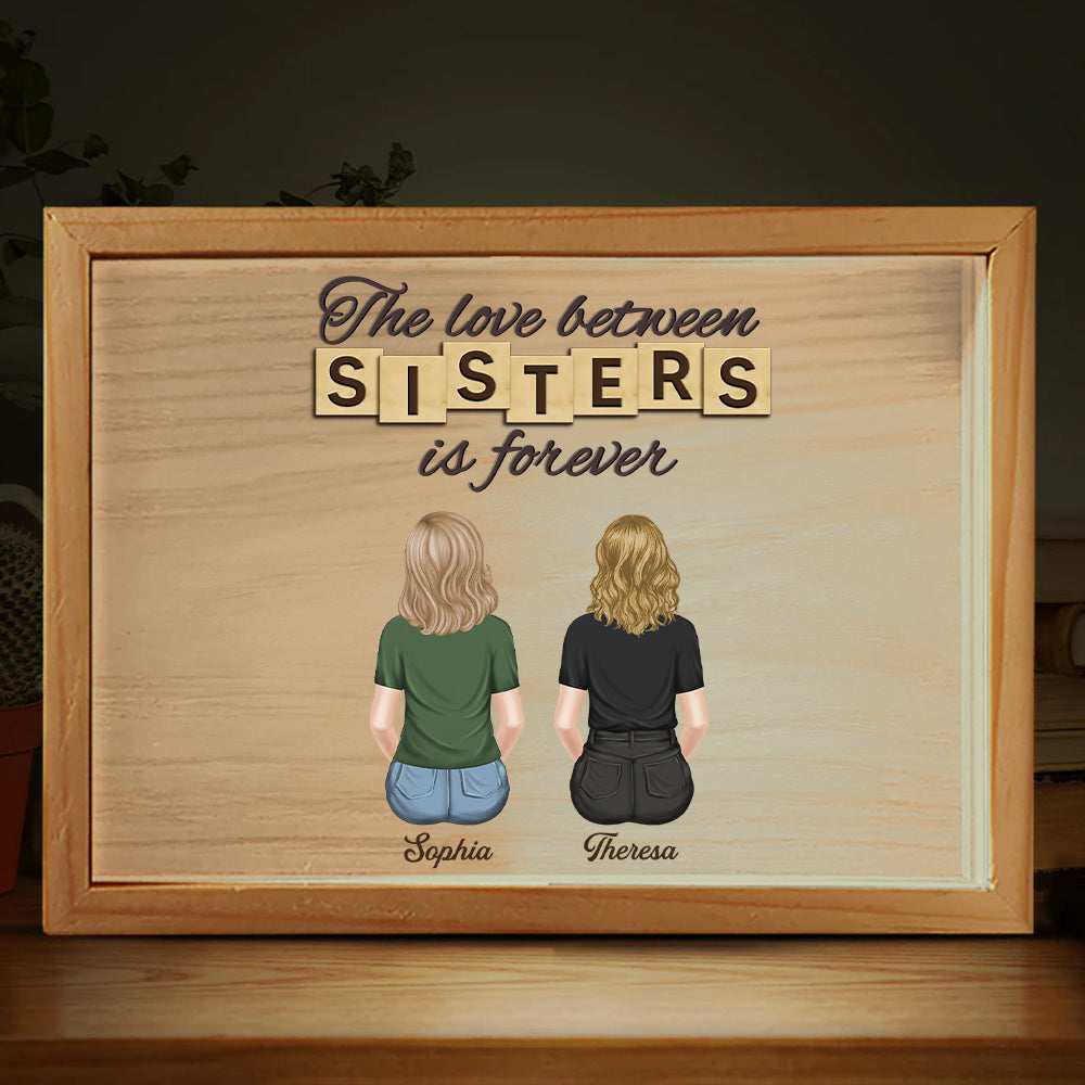 Brothers And Sisters Forever - Personalized Frame Light Box