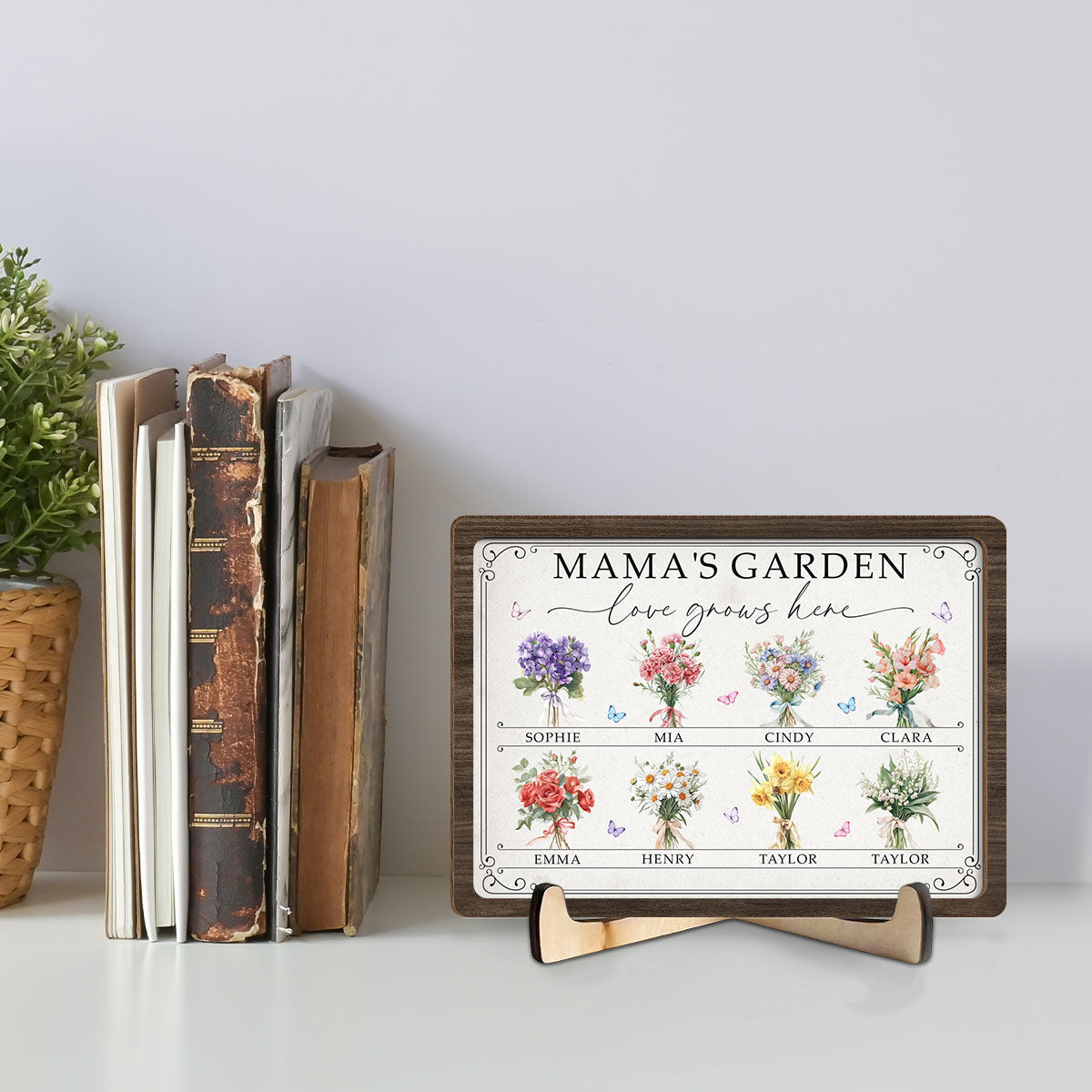 Grandma Mom Garden - Personalized Custom Wooden Plaque