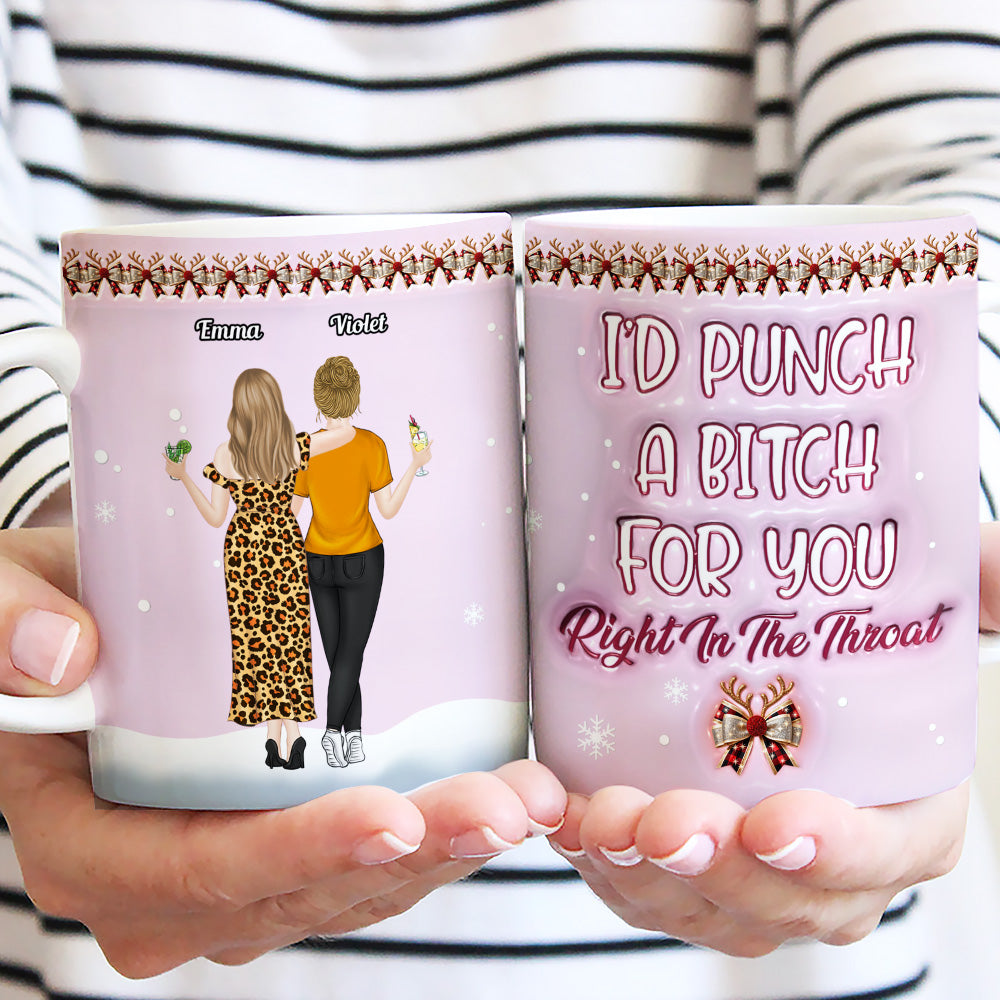 I Will Protect You - Personalized Custom 3D Inflated Effect Coffee Mug