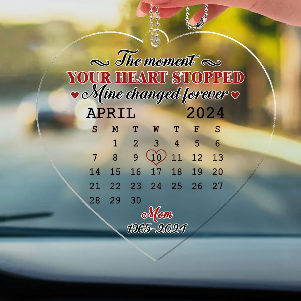The Moment - Personalized Custom Car Ornament