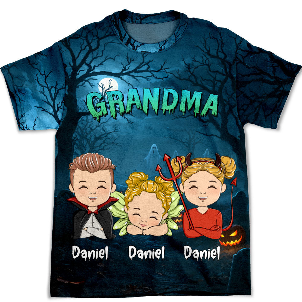 Granny Of My Babies - Personalized Custom All-over-print T-shirt
