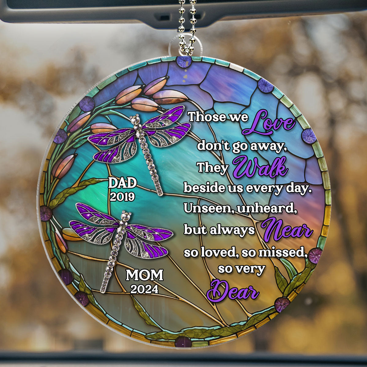 Unseen Unheard But Always Near - Personalized Custom Car Ornament