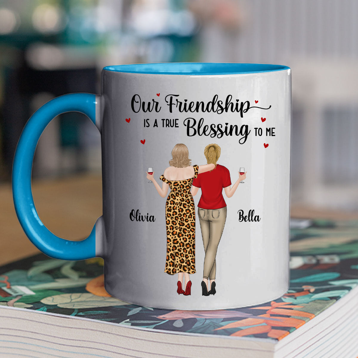 Blessing To Me - Personalized Custom Accent Mug