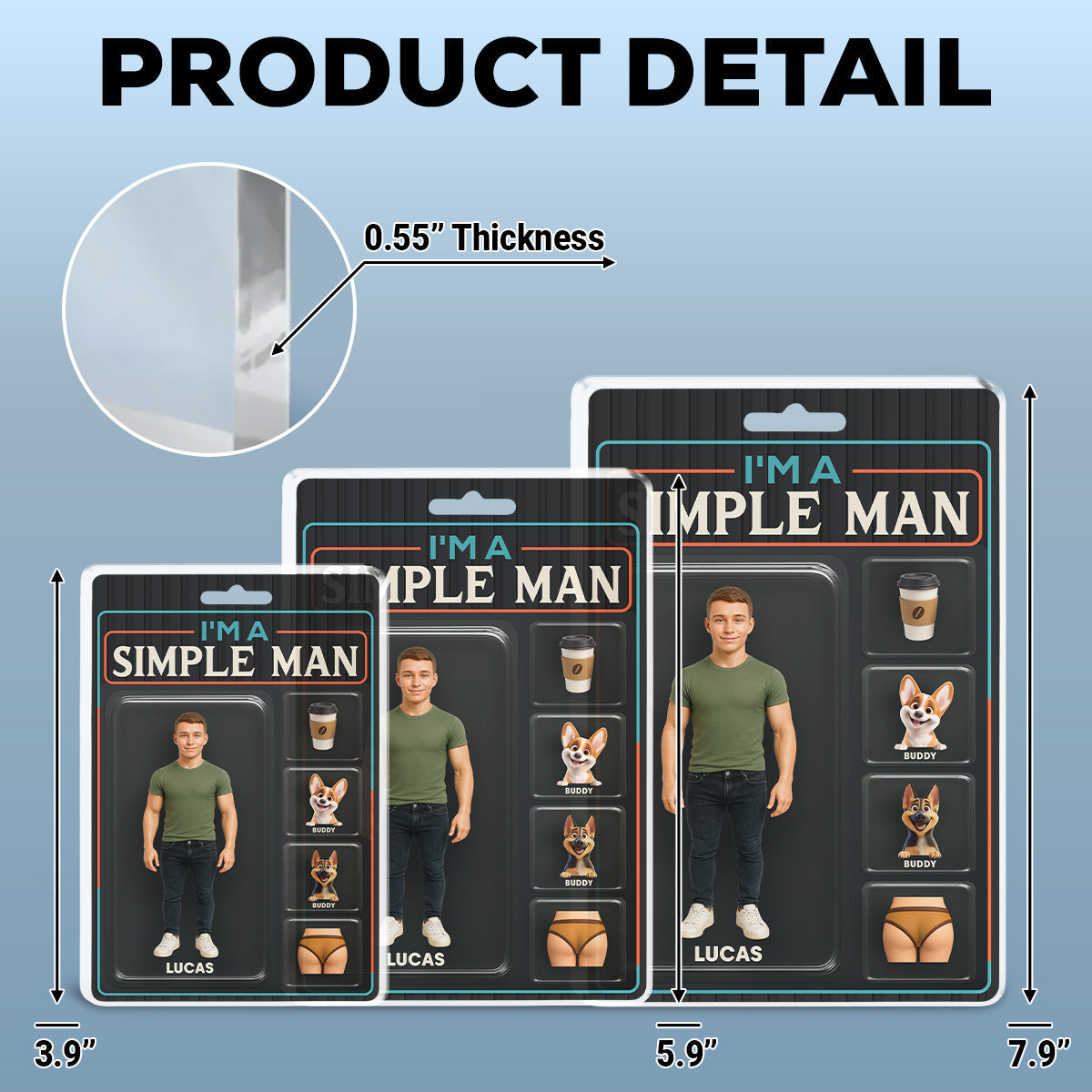 I Am A Simple Man - Personalized Custom Acrylic Plaque