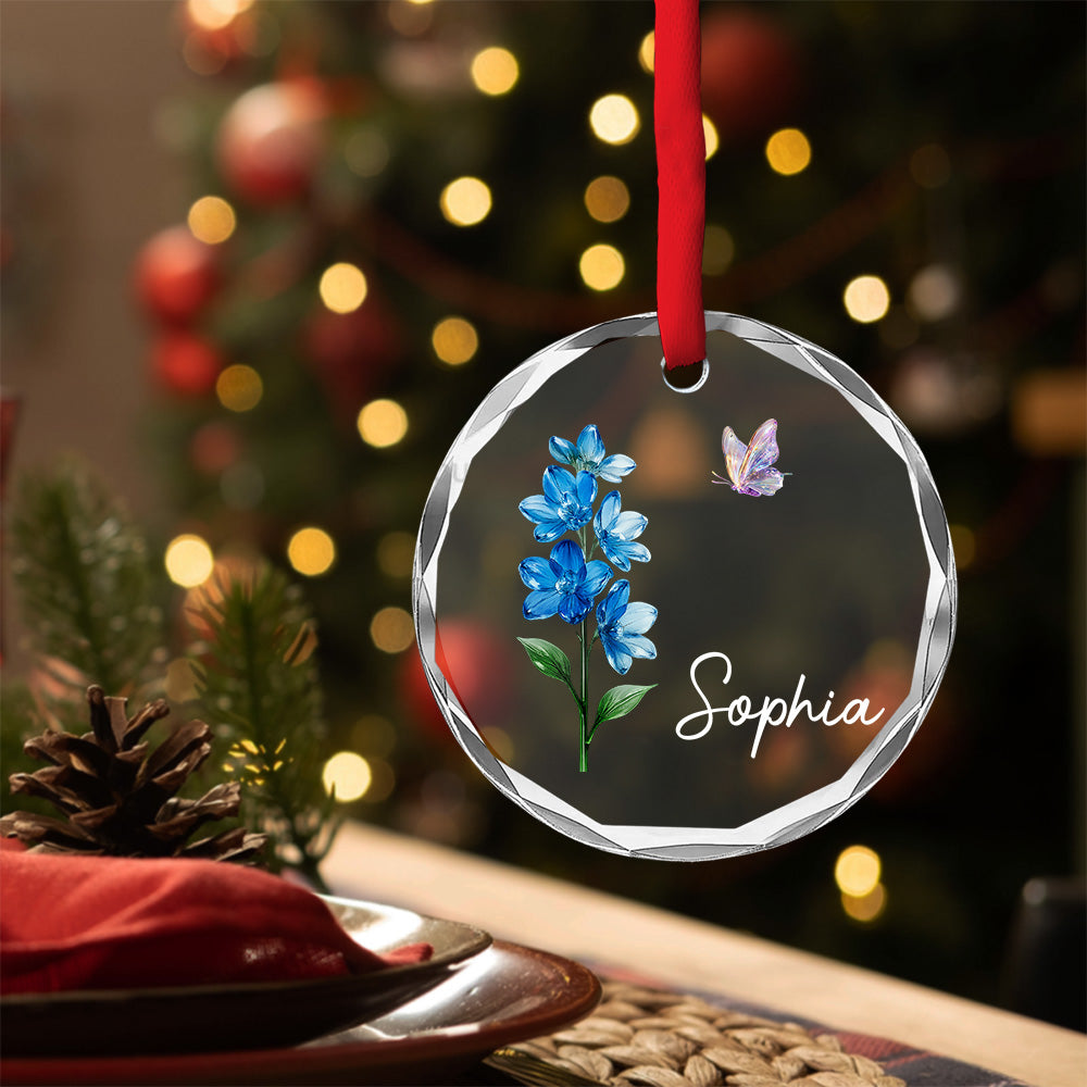 Flowers Lover - Personalized Custom Glass Ornament