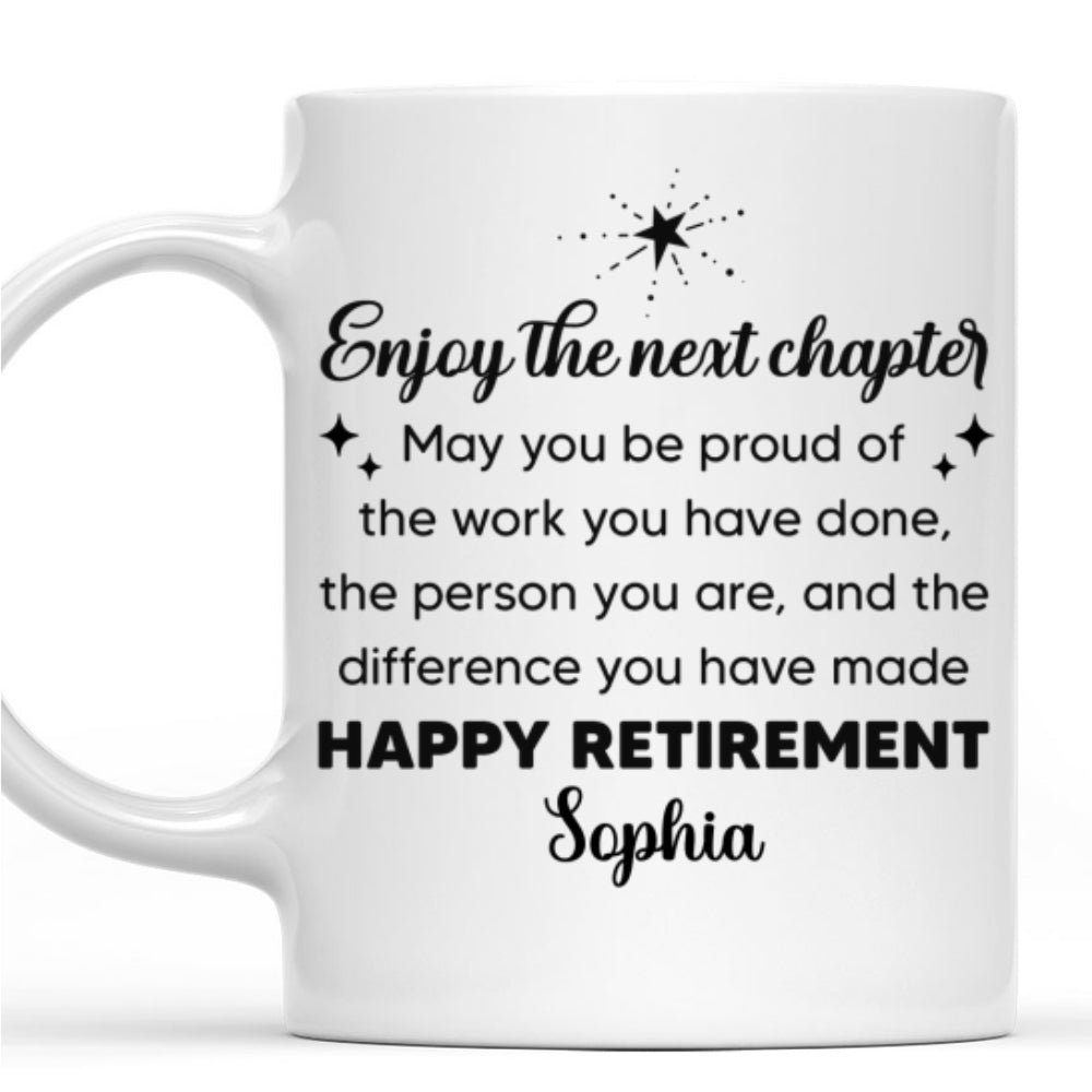 Happy Retirement - Personalized Custom Coffee Mug