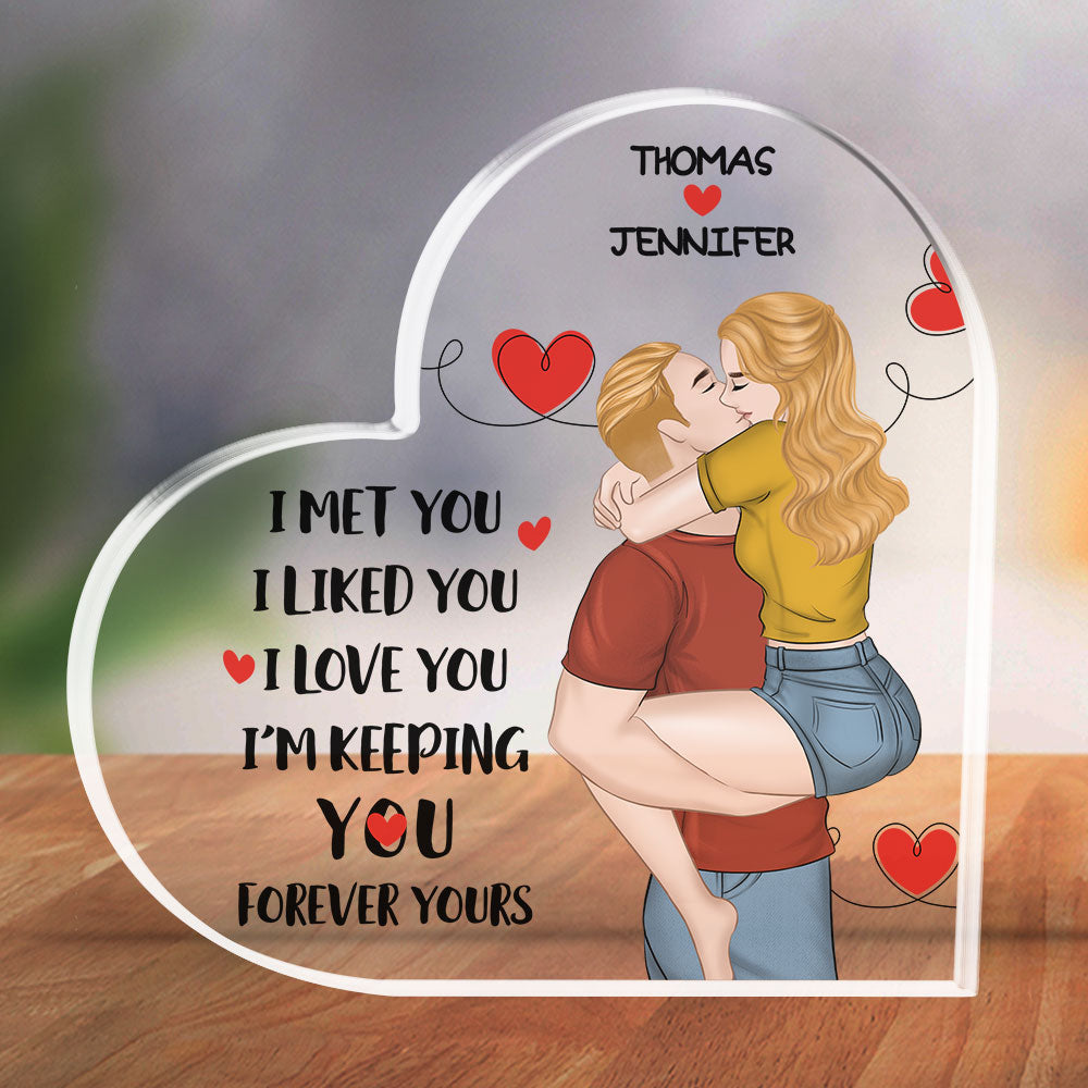 I Met You I Love You - Personalized Custom Acrylic Plaque