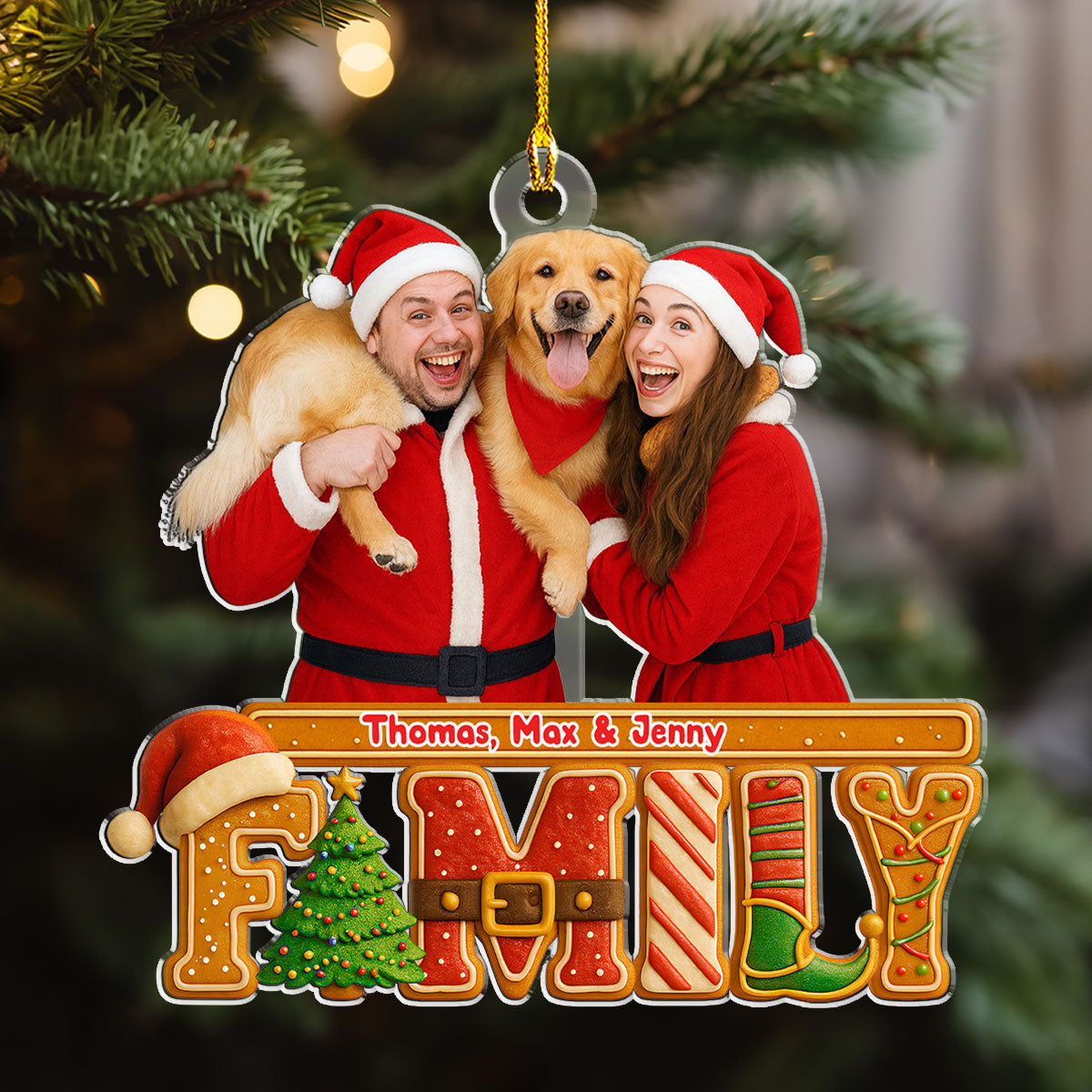 Our Christmas Cake Crew Photo - Personalized Custom Acrylic Ornament