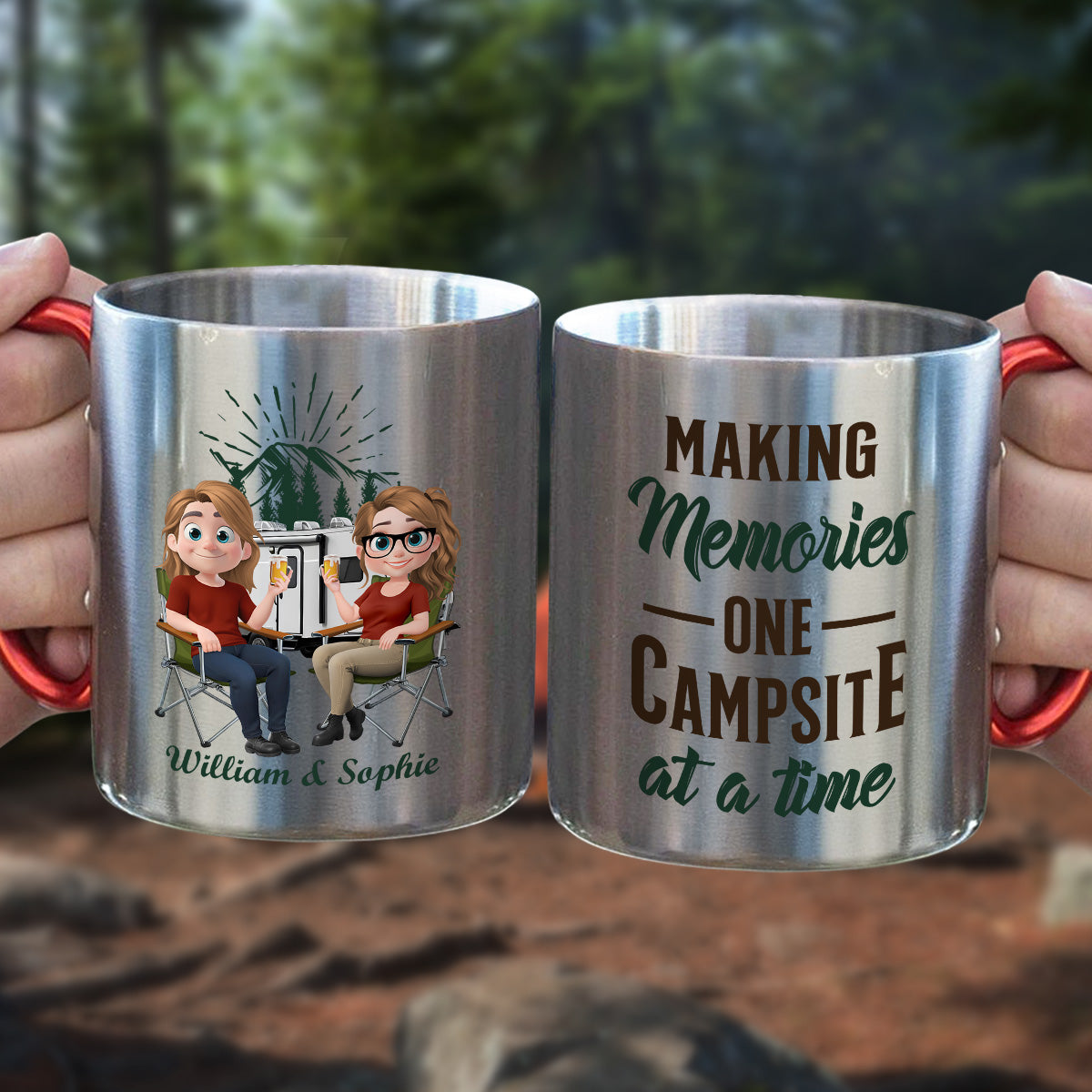 Camping Partner - Personalized Custom Carabiner Mug