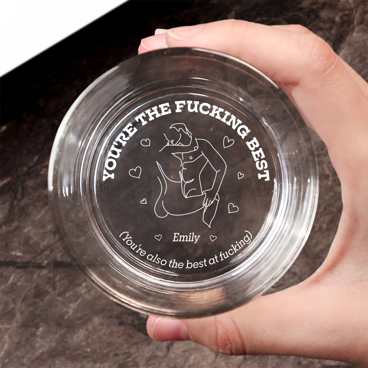Freaking Best - Personalized Custom Engraved Whiskey Glass