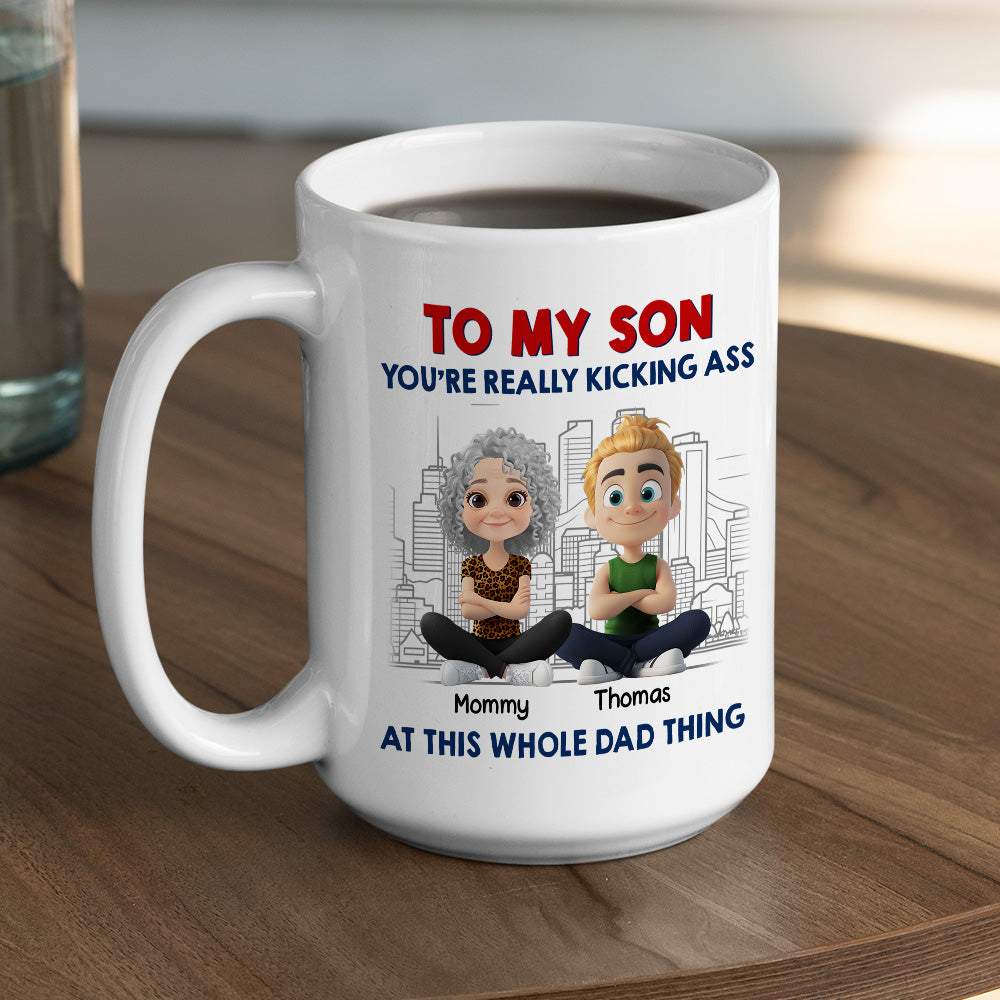 Good At The Whole Dad Things - Personalized Custom Coffee Mug