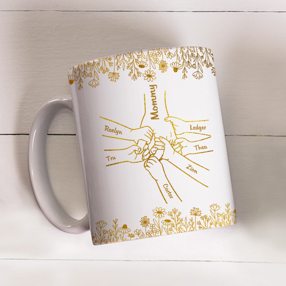 Love Mom Grandma - Personalized Custom Coffee Mug