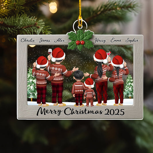 Holiday Love Frame - Personalized Custom Acrylic Ornament