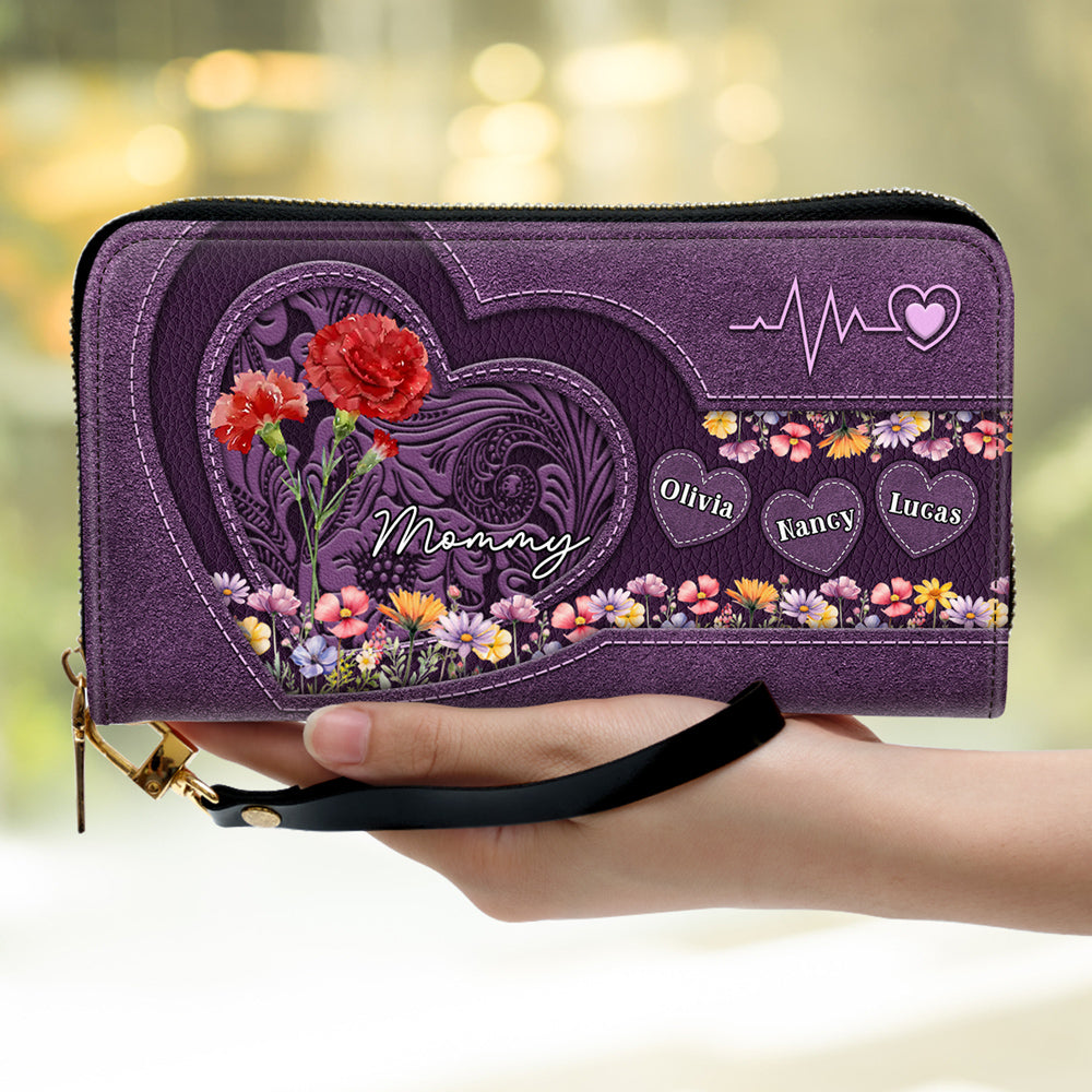 Mom You Are My Everything - Personalized Custom Leather Wallet