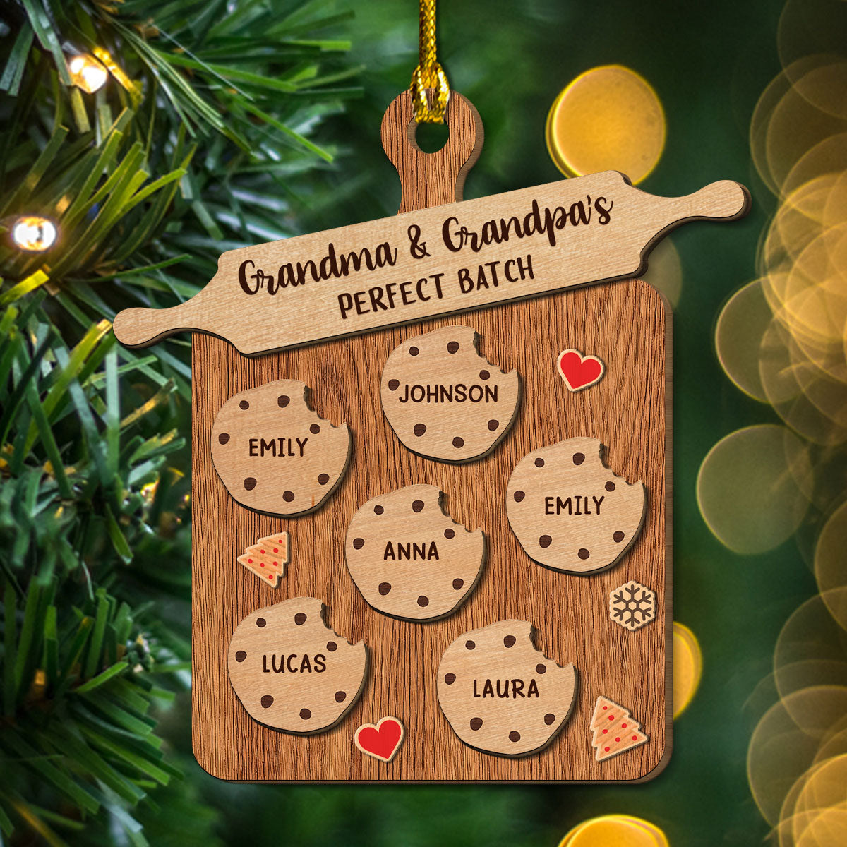 Perfect Batch Parents - Personalized Custom Freeshape 2-Layered Wood Ornament