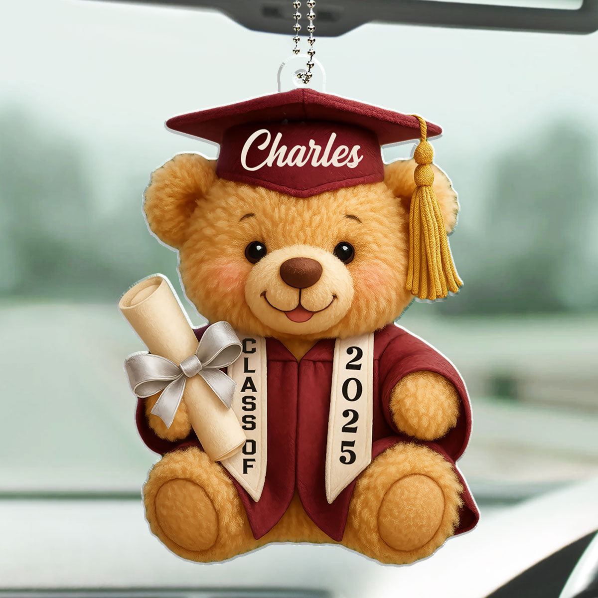 Happy Graduation - Personalized Custom Car Ornament