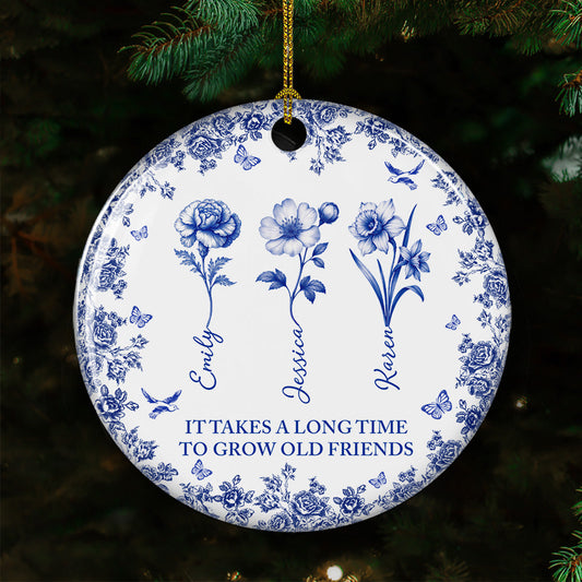 My Old Friends - Personalized Custom Ceramic Ornament