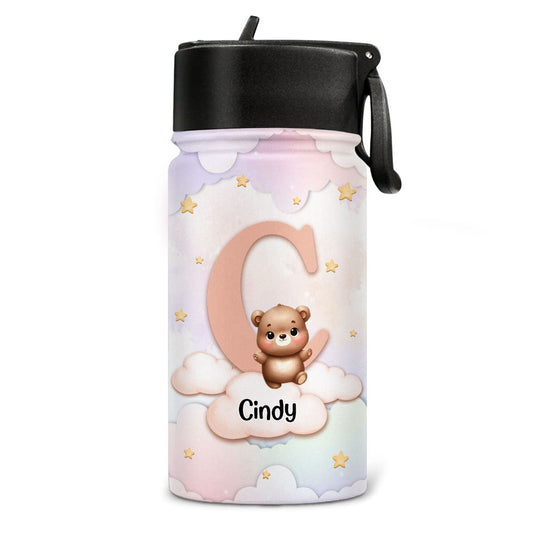 Cute Cartoon Rabbit - Personalized Custom Kids Water Bottle