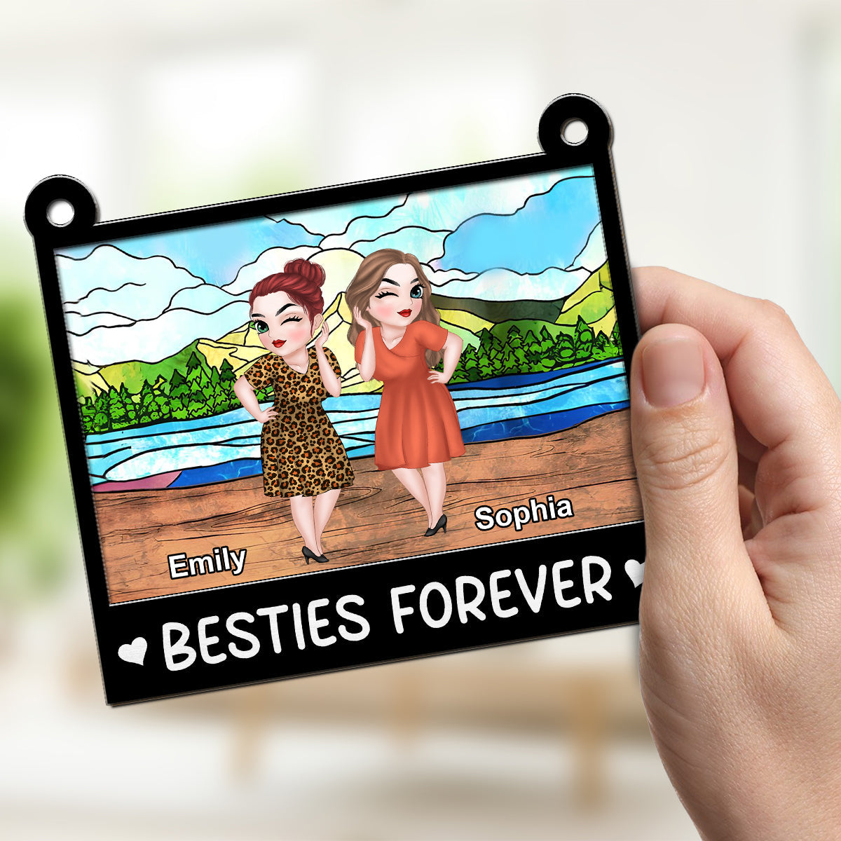 More Than Just Friends - Personalized Custom Suncatcher