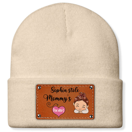 I Stole The Heart Of Mommy - Personalized Custom Beanie