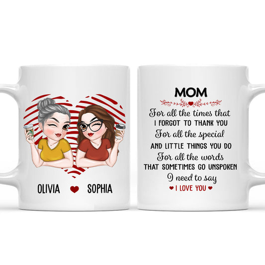 Your Love Means The World - Personalized Custom Coffee Mug